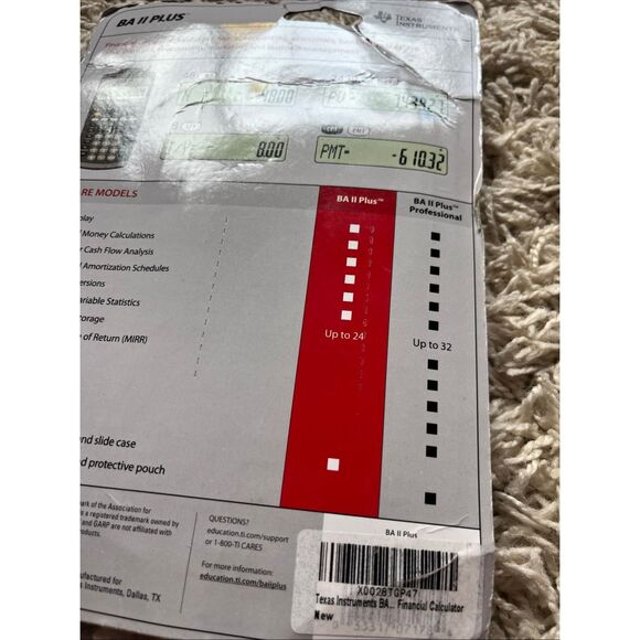 New Texas Instruments BAII Plus pro Calculator Business Financial - Picture 3 of 6